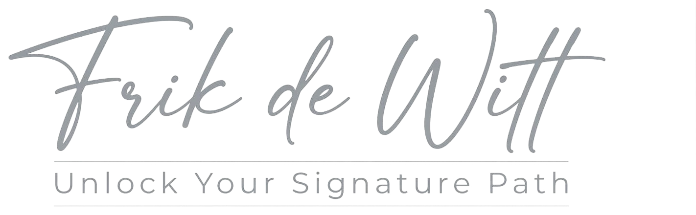 Frik de Witt — Unlock Your Signature Path